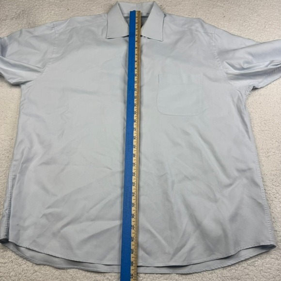 Brioni Light Blue Knit Dress Shirt Men's XL Collar 16.5 Made in Italy - Picture 11 of 11